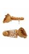 Crunchy Fashion Ethnic Gold-Plated Antique Design Choker Jhumki Jewellery Set RAS0246