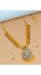 Elegant Gold-Plated  Pendant Yellow Glossy Pearl Jewellery RAS0450