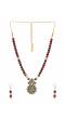 Traditional Temple Sun Multicolor Pearl Jewellery Set RAS0456