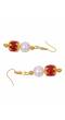 Traditional Gold-plated Royal Bahubali Red Pearl Beads Jewellery Set RAS0458