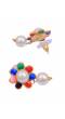 Traditional Gold-Plated Multicolor Pearl Pendant Jewellery Set 