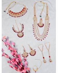 Buy Online Royal Bling Earring Jewelry Crunchy Fashion  Kundan & Stone Black Pearl Multilayer Jewellery  Set RAS0433 Jewellery RAS0433