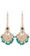 Crunchy Fashion Traditional Gold-Plated Beautiful Polki  Enamelled Green Kundan Bridal Jewellery Sets RAS0511