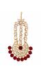 Crunchy Fashion Traditional Gold-Plated Kundan Maroon Pearl Bridal Dulhan Jewellery SetsRAS0516