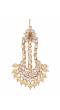 Crunchy Fashion Traditional Gold-Plated Kundan Yellow Pearl Bridal Dulhan Jewellery Sets RAS0518