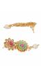 Crunchy Fashion Gold-Plated Multicolor Floral Enamelled Jewellery Set  RAS0521