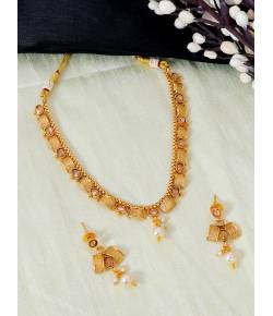 Crunchy Fashion Gold-Plated Enamelled Jewellery Set RAS0529