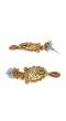 Crunchy Fashion Gold-Plated Tear drop Pendant  Long Jewellery Set RAS0541