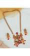 Maroon Pearls Antique Gold Wedding Jewellery Set