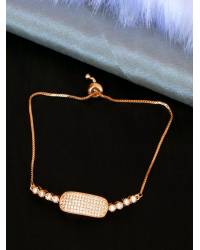 Buy Online Crunchy Fashion Earring Jewelry Gold-Plated Chain Style Bracelet CFA0033 Bracelets & Bangles CFA0033