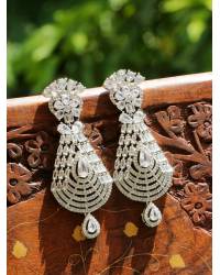 Buy Online Royal Bling Earring Jewelry Crunchy Fashion Clustered Beads & Meenakari Red Embellished Jhumki Earring RAE13198 Earrings RAE2198