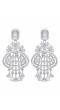 SwaDev AD/American Diamond Chandelier Studd Dangler Earrings SDJE0010