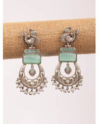 Buy Online Crunchy Fashion Earring Jewelry Cascaded Bloom Earrings- Multicolor Beaded Flower Drop Drops & Danglers CFE2076
