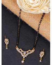Buy Online Royal Bling Earring Jewelry Gold-Plated Blue Stone Floral Jhumka Earrings RAE1802 Jewellery RAE1802