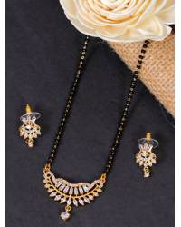 Buy Online Royal Bling Earring Jewelry Tradition Gold Plated White Pearl Necklace Set RAS0180 Jewellery RAS0180