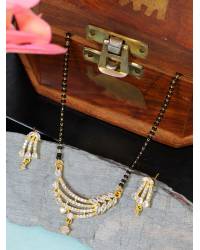 Buy Online Royal Bling Earring Jewelry Traditional Gold Black Hoops Jhumka Earrings RAE0683 Jewellery RAE0683