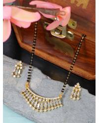 Buy Online Royal Bling Earring Jewelry Meenakari Gold Plated Kundan Blue Jhumka Earrings With Pearls RAE1020 Jewellery RAE1020