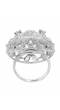 SwaD Silver Classical Floral Finger Ring SDJR0012