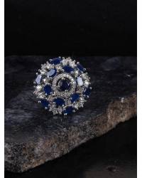 Buy Online Crunchy Fashion Earring Jewelry SwaDev Ethereal Spirit-American Daimond/AD Peach Gold-Tone Jewellery Set SDJS0064 Jewellery Sets SDJS0064