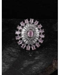 Buy Online Crunchy Fashion Earring Jewelry SwaDev Silver-Plated AD/American Diamonds Aura Mint White Quartz Jewellery Set  Jewellery Sets SDJS0032