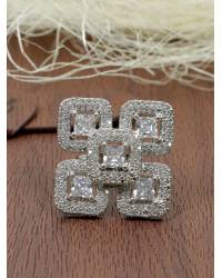 Buy Online  Earring Jewelry SwaDev Royal Blue Bollywood Faux  American Diamond/AD Finger Ring SDJR0027 Rings SDJR0027
