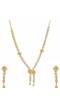 SwaDev AD/American Diamond Gold-plated Floral Layered Jewellery Set SDJS0040