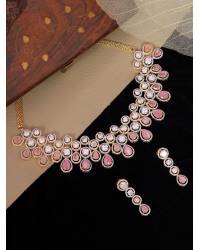 Buy Online Crunchy Fashion Earring Jewelry Angel Wings Blue Heart Necklace Jewellery CFN0353