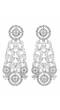 SwaDev A/D Silver-Plated Maharani Haar American Diamondf Bridal Jewellery Set SDJS0059
