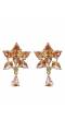 SwaDev Gold-Tone Star Minimal Studded American Daimond/AD Jewellery Set  SDJS0072