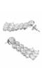 SwaDev Silver-Tone Luxurious Silver-Tone Geometric White American Daimond/AD Jewellery Set SDJS0075