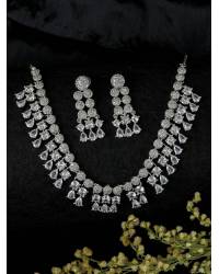 Buy Online Royal Bling Earring Jewelry Tradition Gold Plated White Pearl Necklace Set RAS0180 Jewellery RAS0180