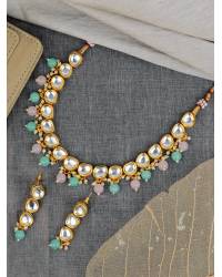 Buy Online Royal Bling Earring Jewelry Indian Gold-Plated Red Meenakari/Pearl  Choker Jewellery Set  Jewellery Sets RAS0480
