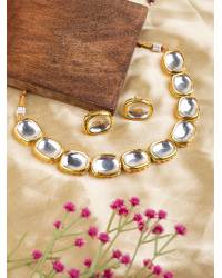 Buy Online Crunchy Fashion Earring Jewelry Crunchy Fashion Gold-Plated Little Heart Chaini Combo Jewellery Set CFS0254 Jewellery Sets CFS0254