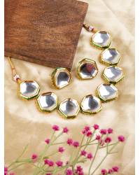 Buy Online Crunchy Fashion Earring Jewelry Traditional Gold Plated Seagreen Jhumka Jhumki Earrings RAE0627 Jewellery RAE0627
