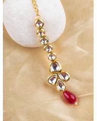 Buy Online Crunchy Fashion Earring Jewelry Crunchy Fashion Gold-Tonned Kundan Floral  Earring Set RAE2122 Jhumki RAE2122
