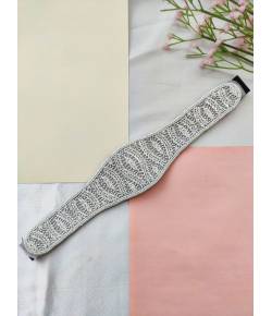 White Sequins Handmade Kamarband/ Waist Belt for