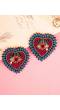 Handmade Love: Beaded Heart Earrings for Women