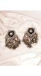 Oxidized Silver Boho Handmade Dangler Earrings for Women
