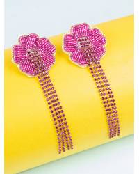 Buy Online Crunchy Fashion Earring Jewelry Contemporary Beaded Tassel Earrings for Women/Girls Handmade Beaded Jewellery CFE2198