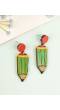 Multi-color Pencil Acrylic Earrings for Girls & Women