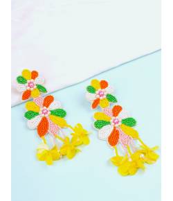 Multicolored Floral Handmade Earrings for Girls & Women