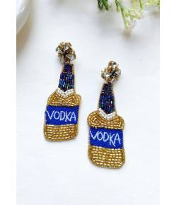 Vodka Bottle Handmade Christmas Party Earrings for