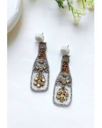 Buy Online Crunchy Fashion Earring Jewelry Yellow Floral Kodi Work Jewellery Set For Handmade Beaded Jewellery CFS0602