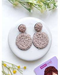 Buy Online Crunchy Fashion Earring Jewelry Green Floral kodi Work Mehendi Jewelry Set For Bride Handmade Beaded Jewellery CFS0600