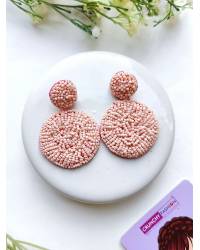 Buy Online Crunchy Fashion Earring Jewelry Korean Heart Beaded Earrings for Girls- Perfect Valentine's Gift Drops & Danglers CFE2253