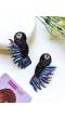 Quirky Handmade Beaded Bird Earrings for Girls