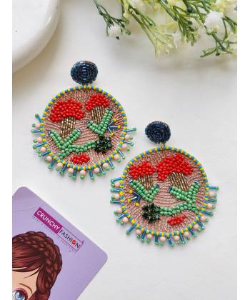 Garden of Love Handmade Beaded Earrings for Women and