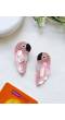 Pink Panchhi Earrings- Quirky Beaded Earrings for Women/