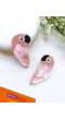 Pink Panchhi Earrings- Quirky Beaded Earrings for Women/