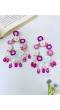 Handmade Pink, White & Purple Floral Bedazzling Jewellery for Women